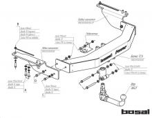 ТСУ "Bosal 3082-AK41" на TOYOTA Land Cruiser Prado J150 2009–